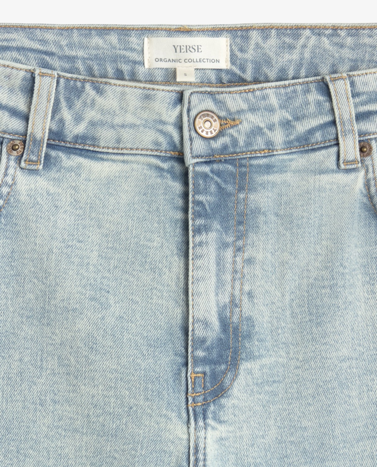 Wide straight jeans in light blue 4