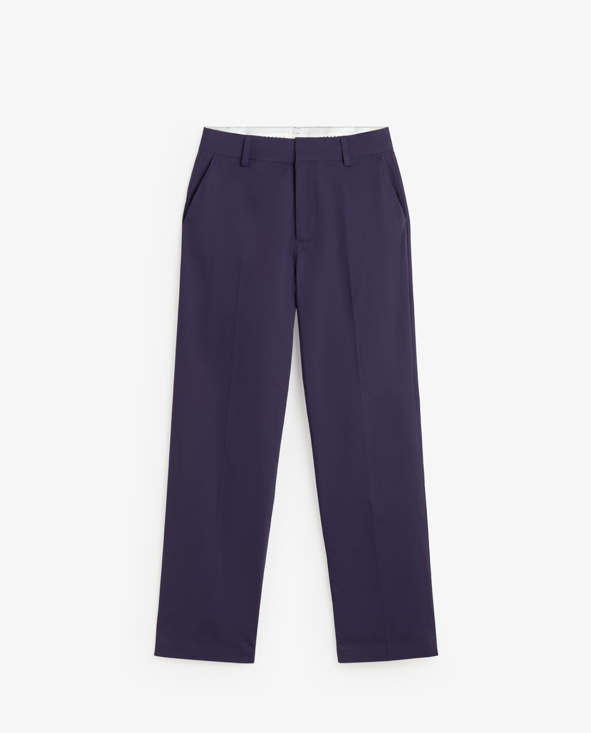 Pantalón popelín en color azul oscuro 4