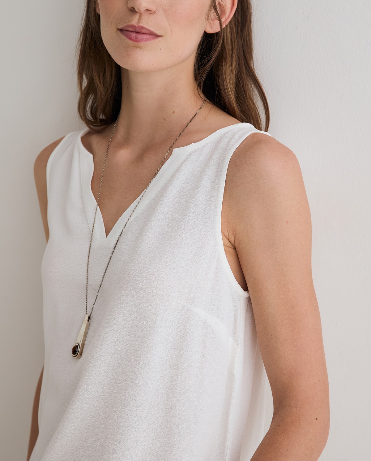 Top fluido textura en color crudo 2