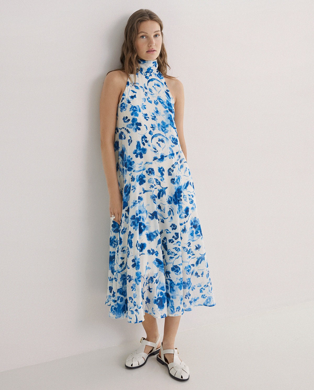 Long halter dress with bow|Yerse 2