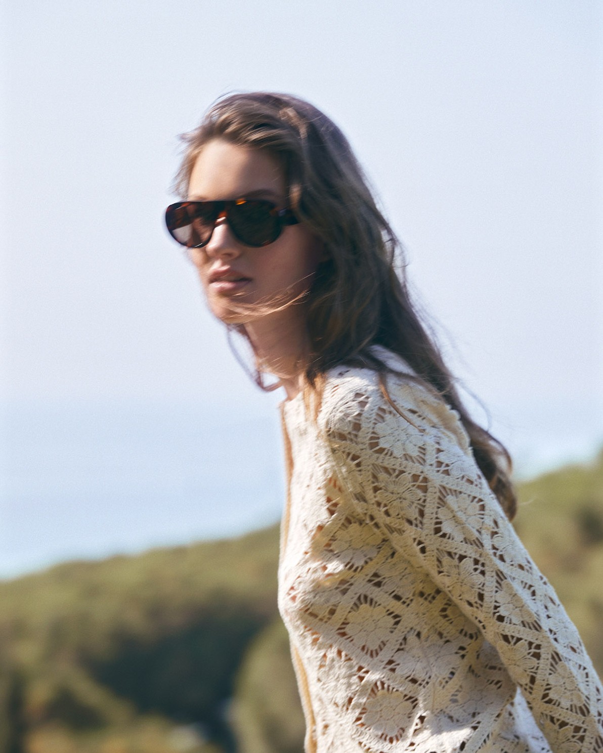 Crochet cardigan with rounded hemline|Yerse 6