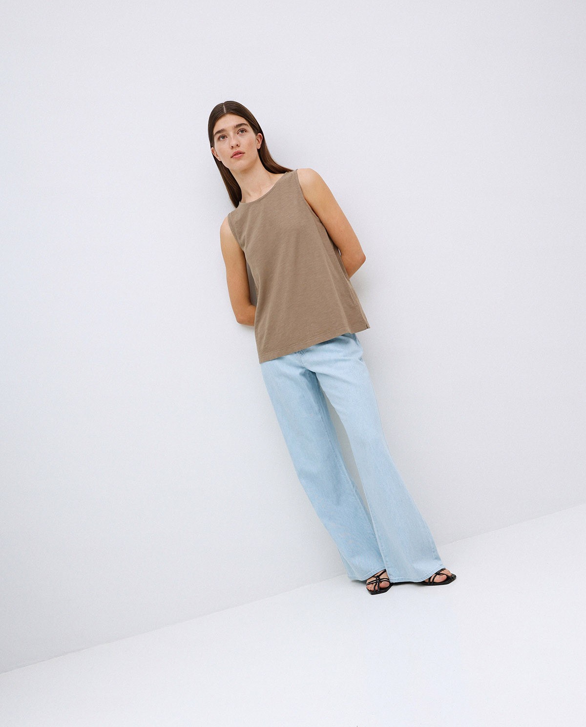 Top algodón flamé caqui 5