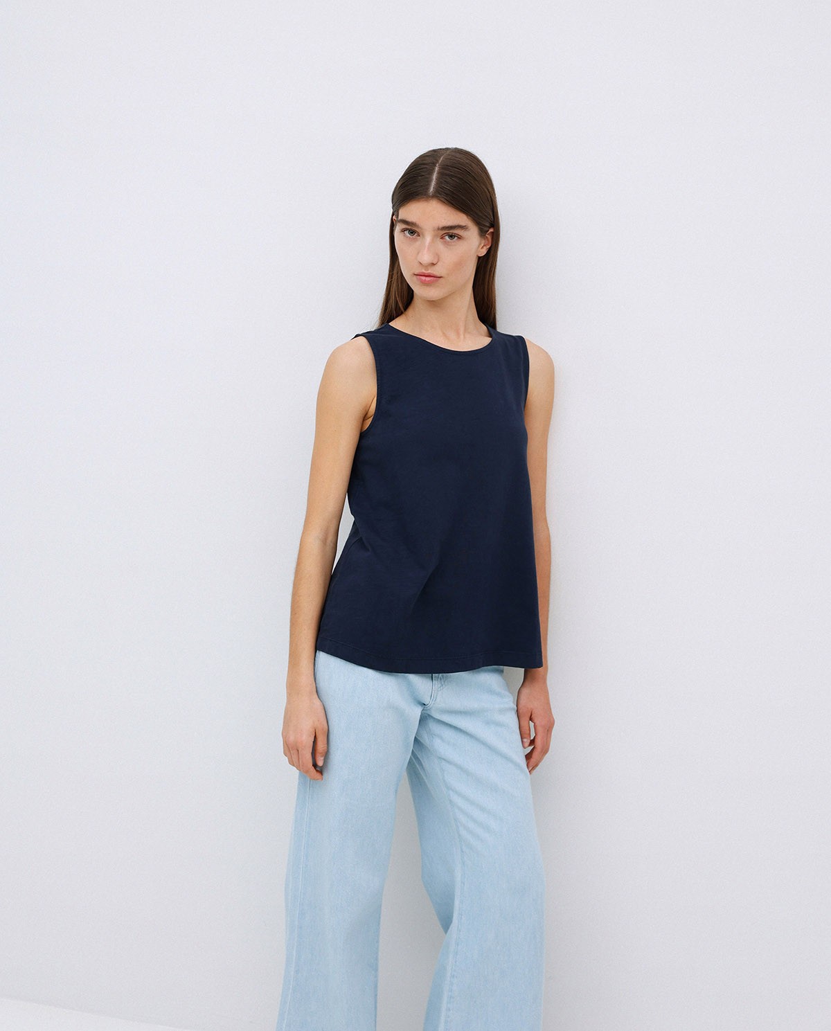Top algodón flamé azul oscuro 4