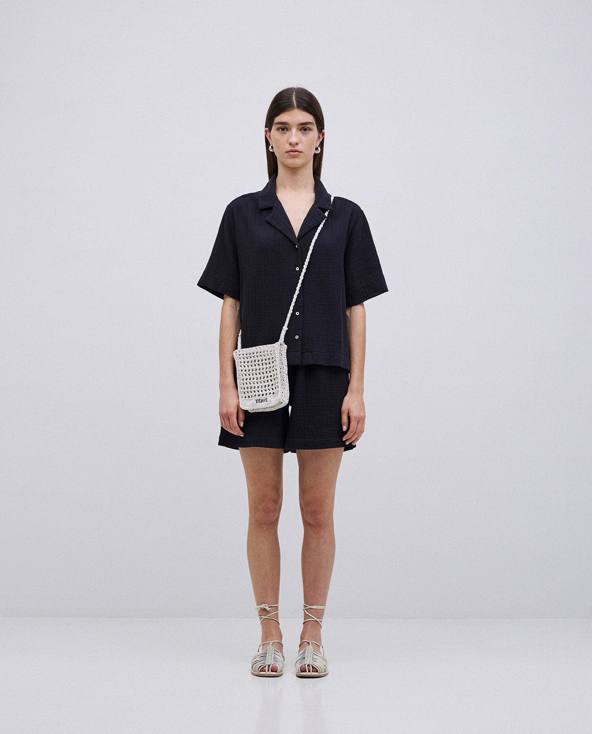 Short muselina negro 5