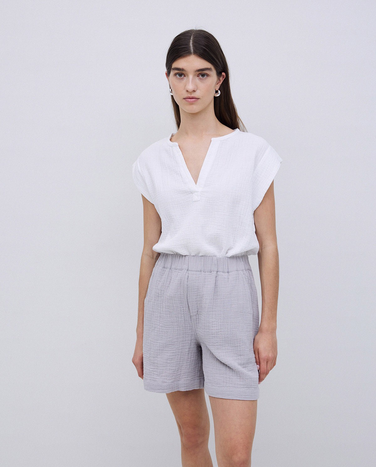 Short muselina gris 3