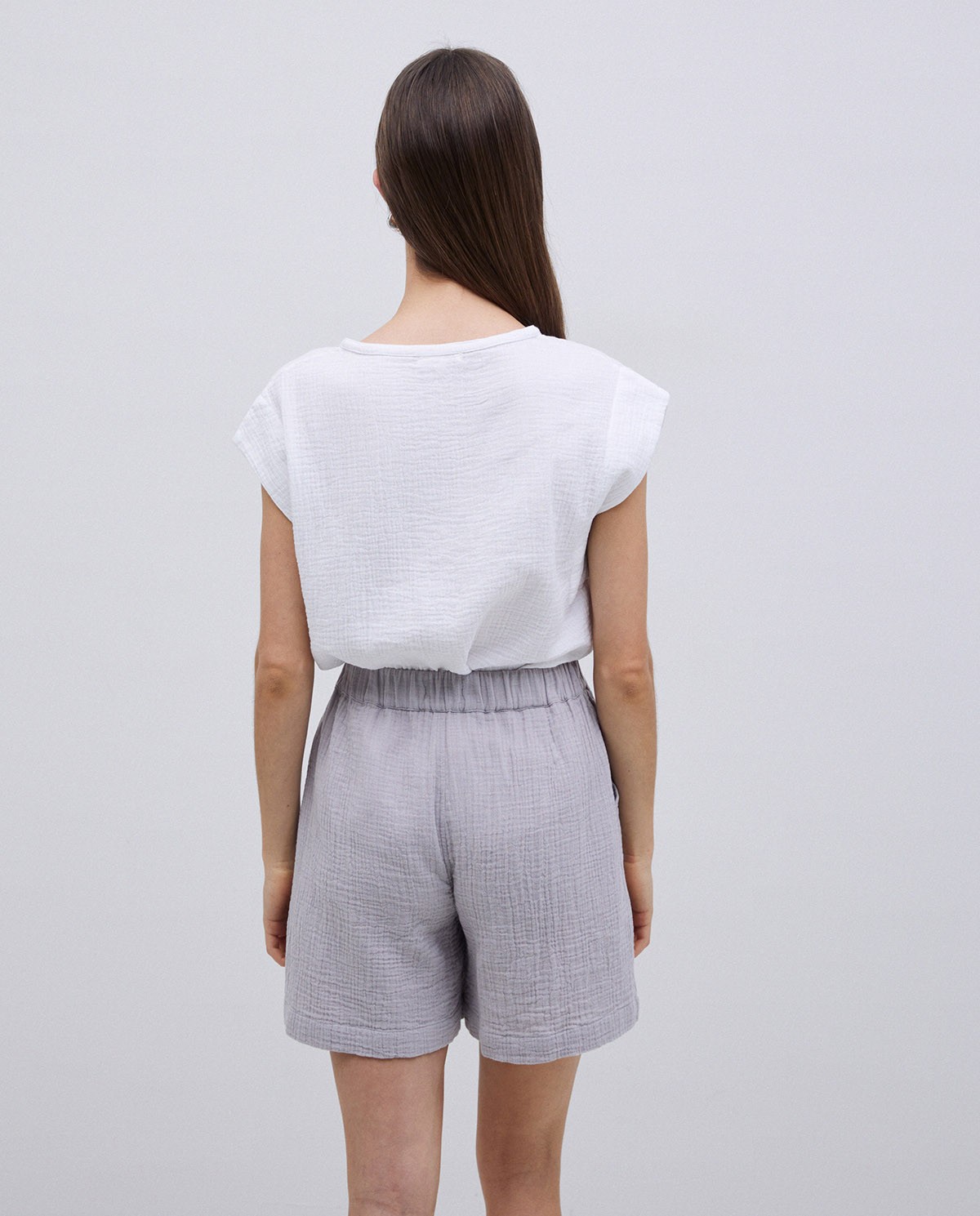 Short muselina gris 5