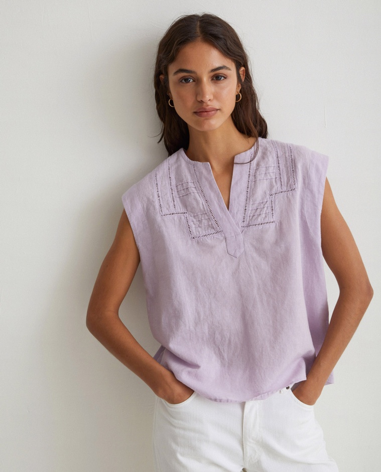 Cotton-linen blouse Malva
