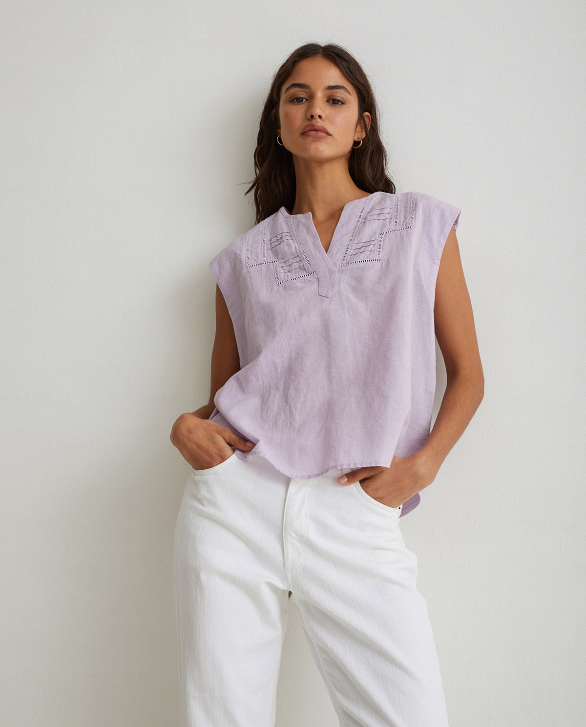 Cotton-linen blouse Malva 2