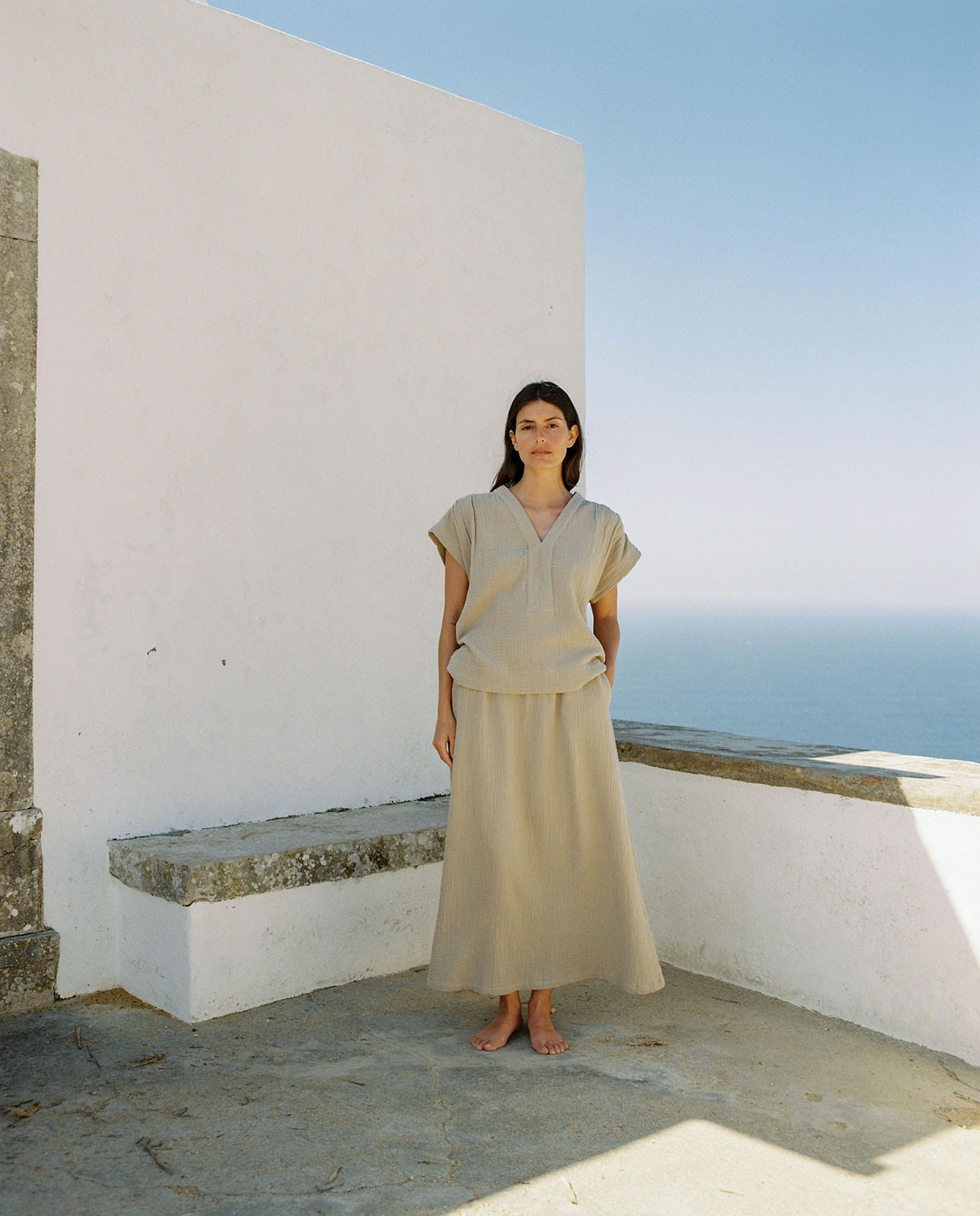 Top de mussolina escot en punta|Yerse 1