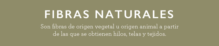 Fibras naturales