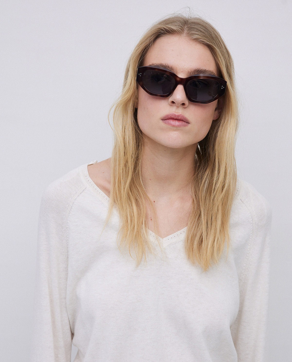 Gafas de sol hexagonales chocolate 2