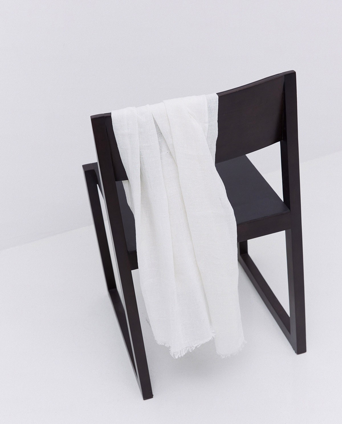 Foulard mousseline de coton et lin brut 1