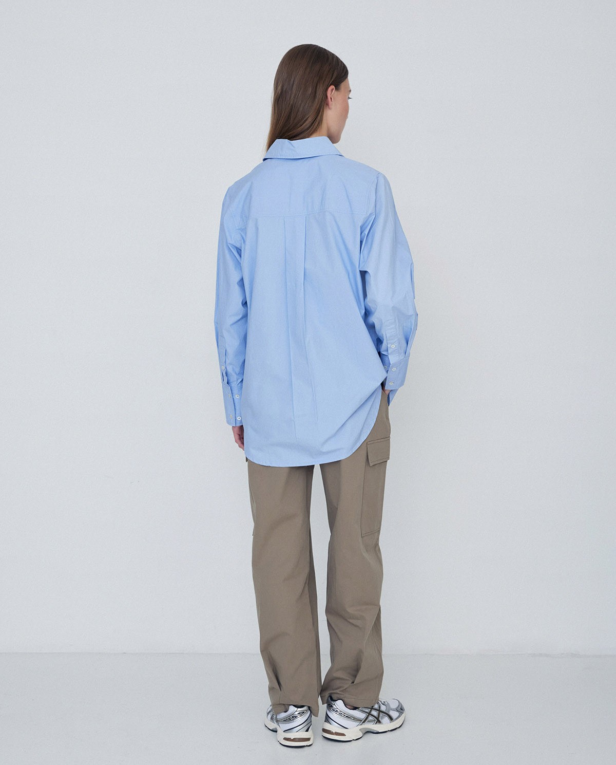 Chemise oversize bleu online