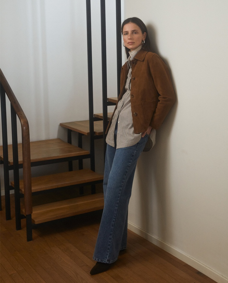 Jeans Wide leg algodón orgánico azul - Jeans <strong>100% algodón orgánico