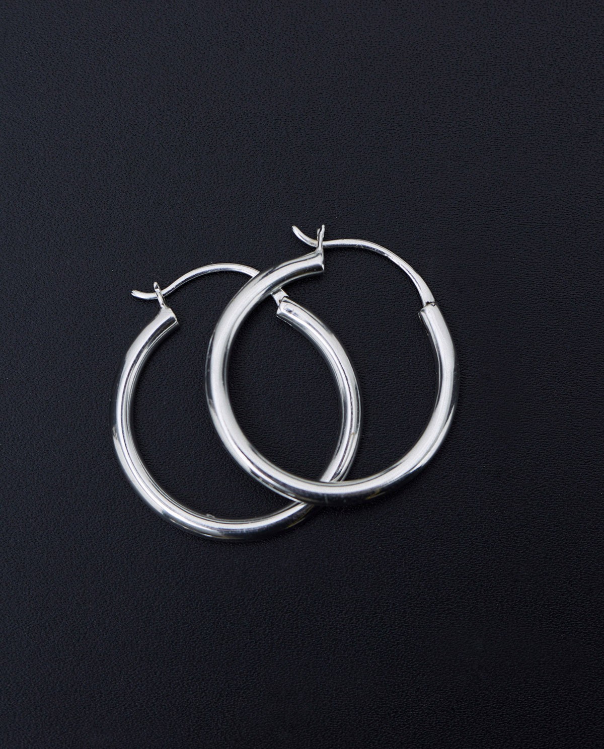 Pendientes aro plateado
