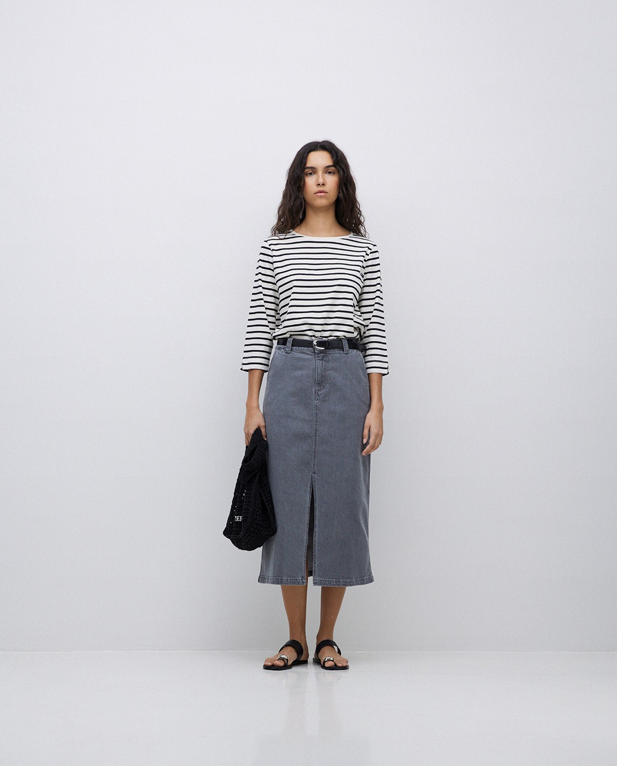 Sac en macramé noir fait main 4