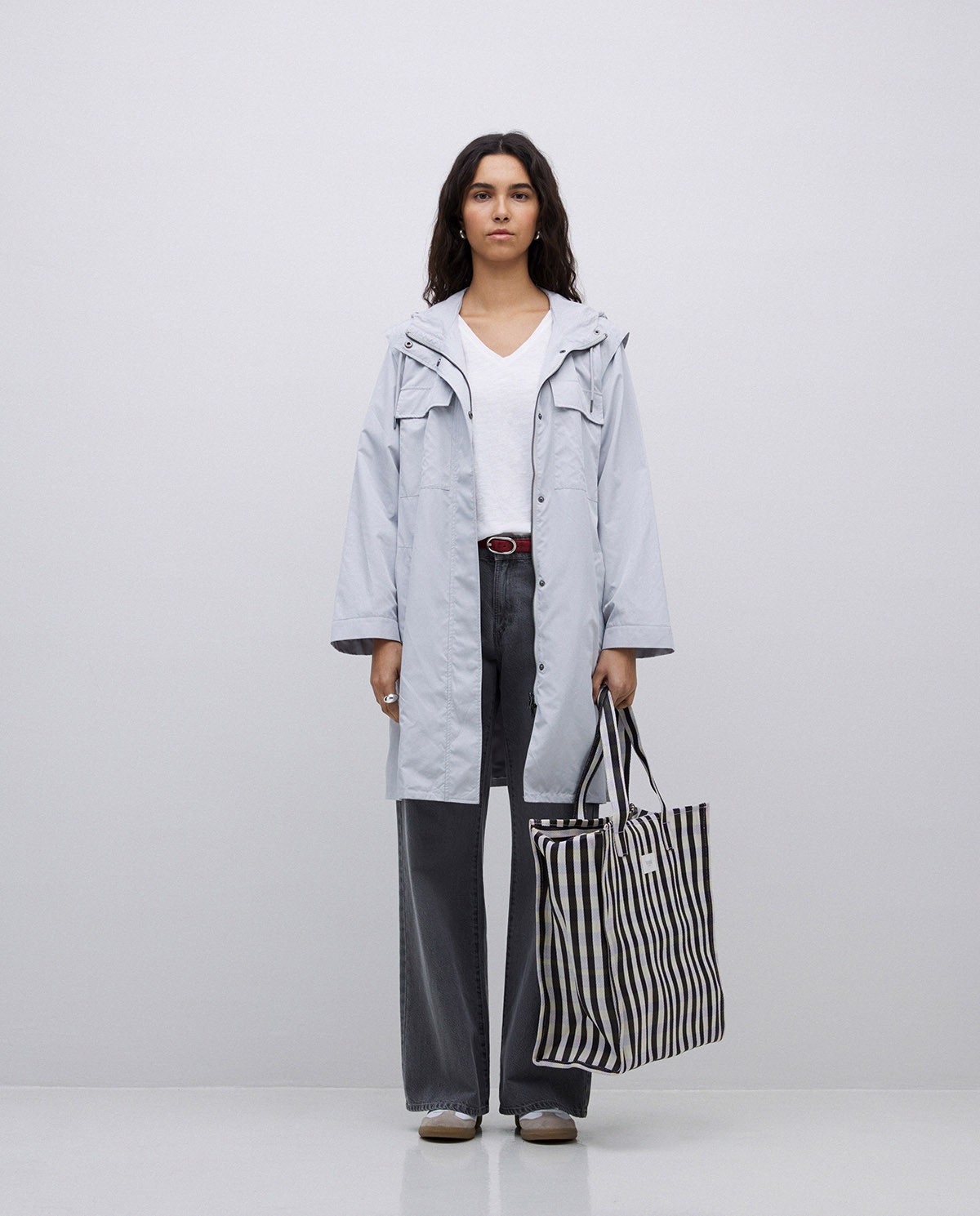 Sac fourre-tout à carreaux noir 1