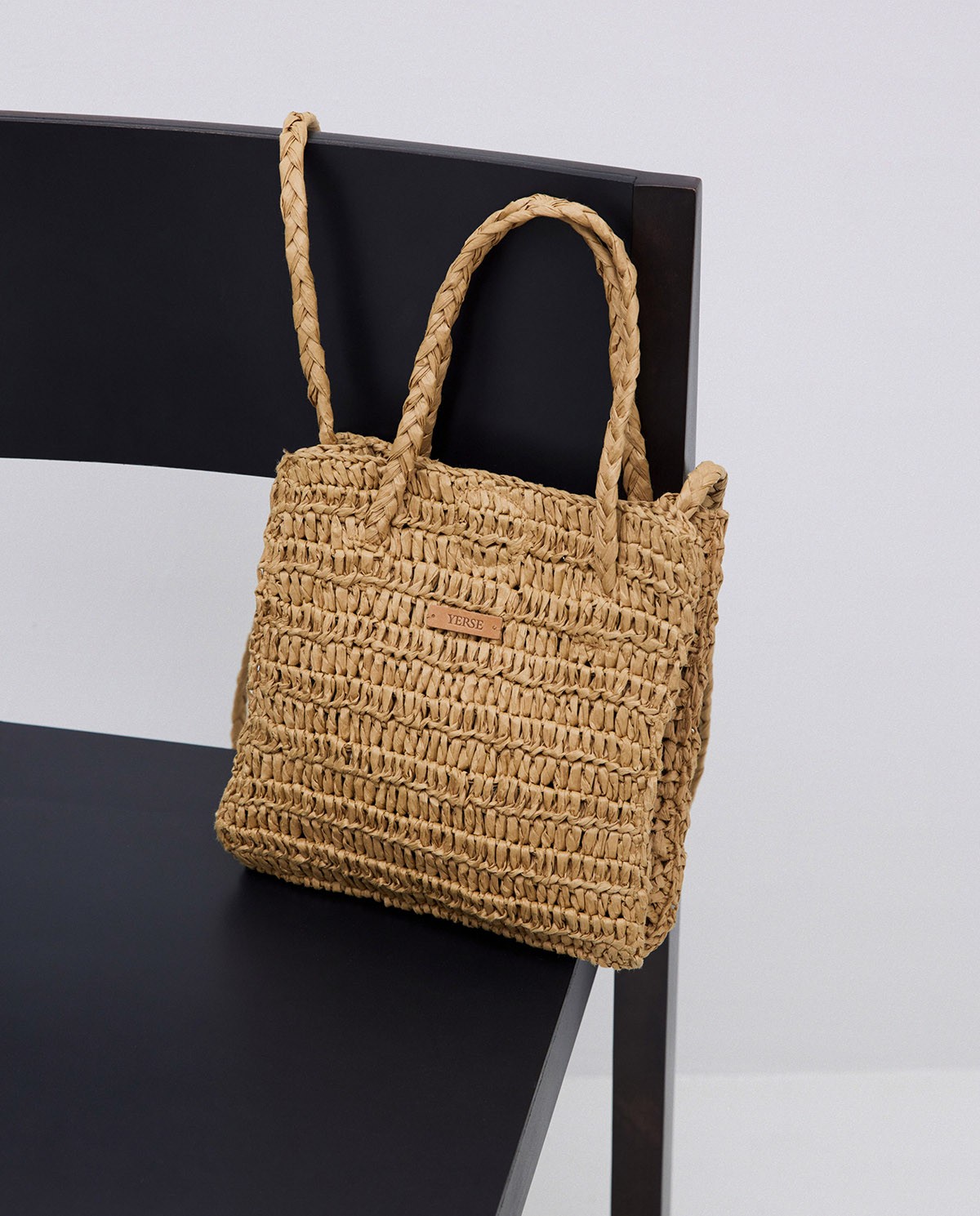 Natural raffia shoulder bag 3
