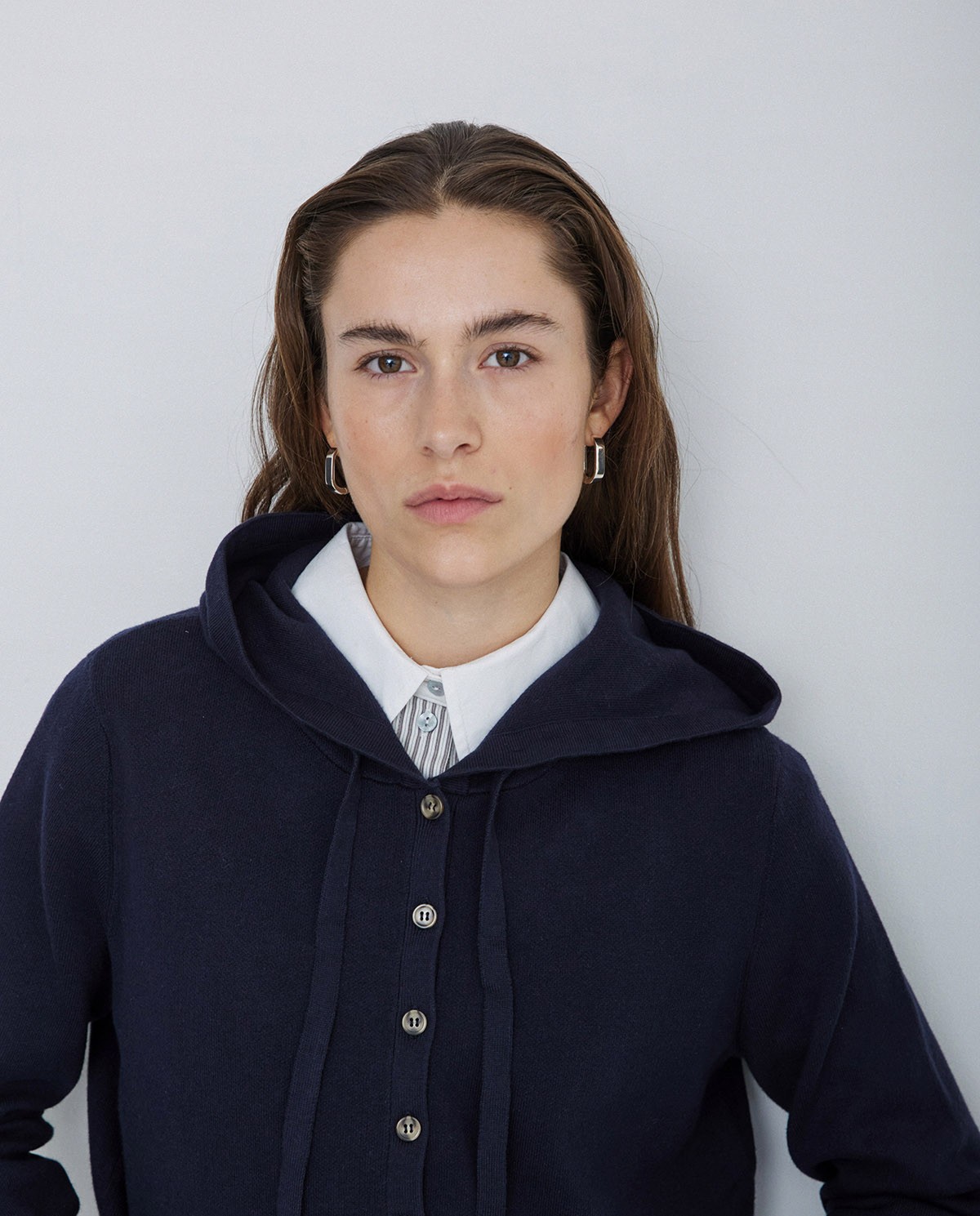 Sweat à capuche bleu foncé 2