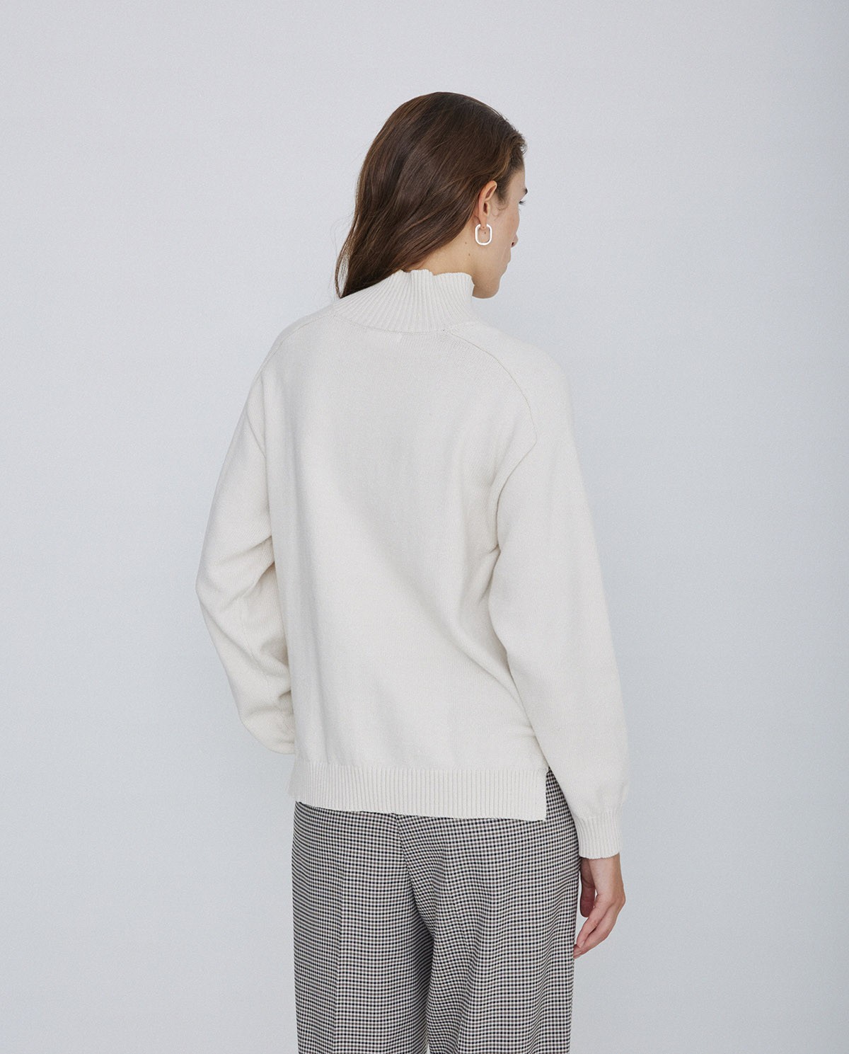 Jersey de punto con botones crudo 3