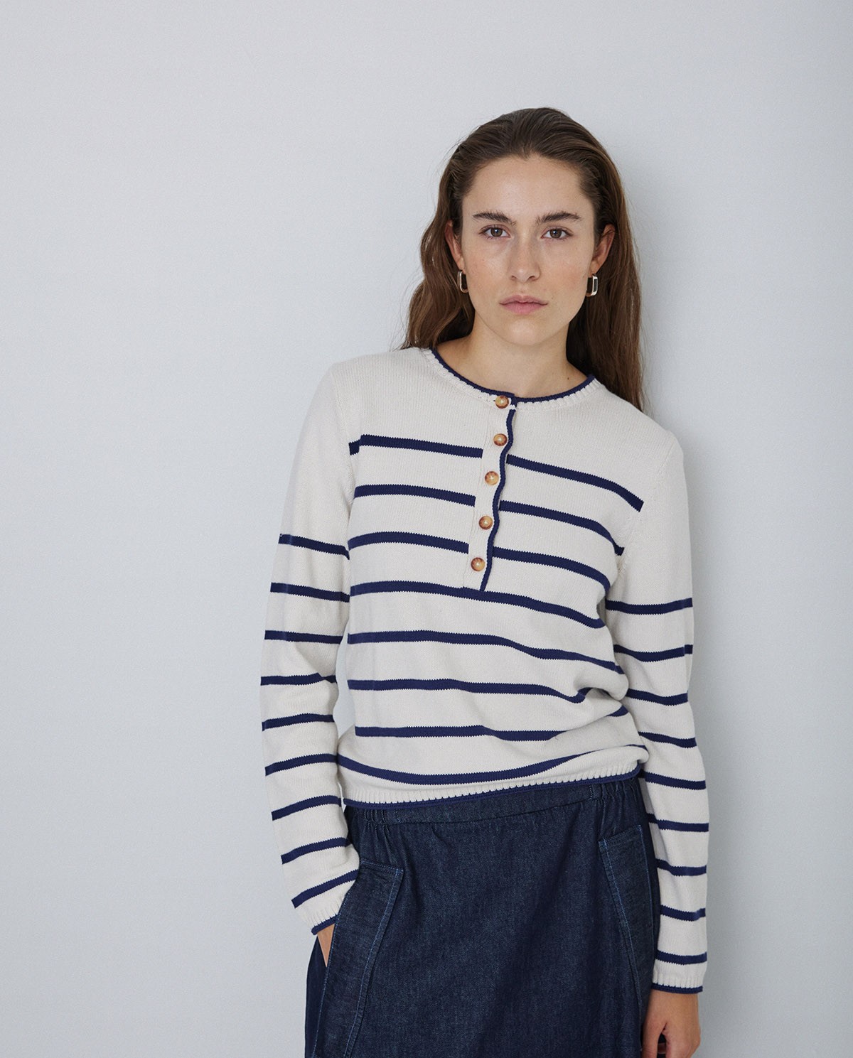 Samarreta estampat mariner blau fosc