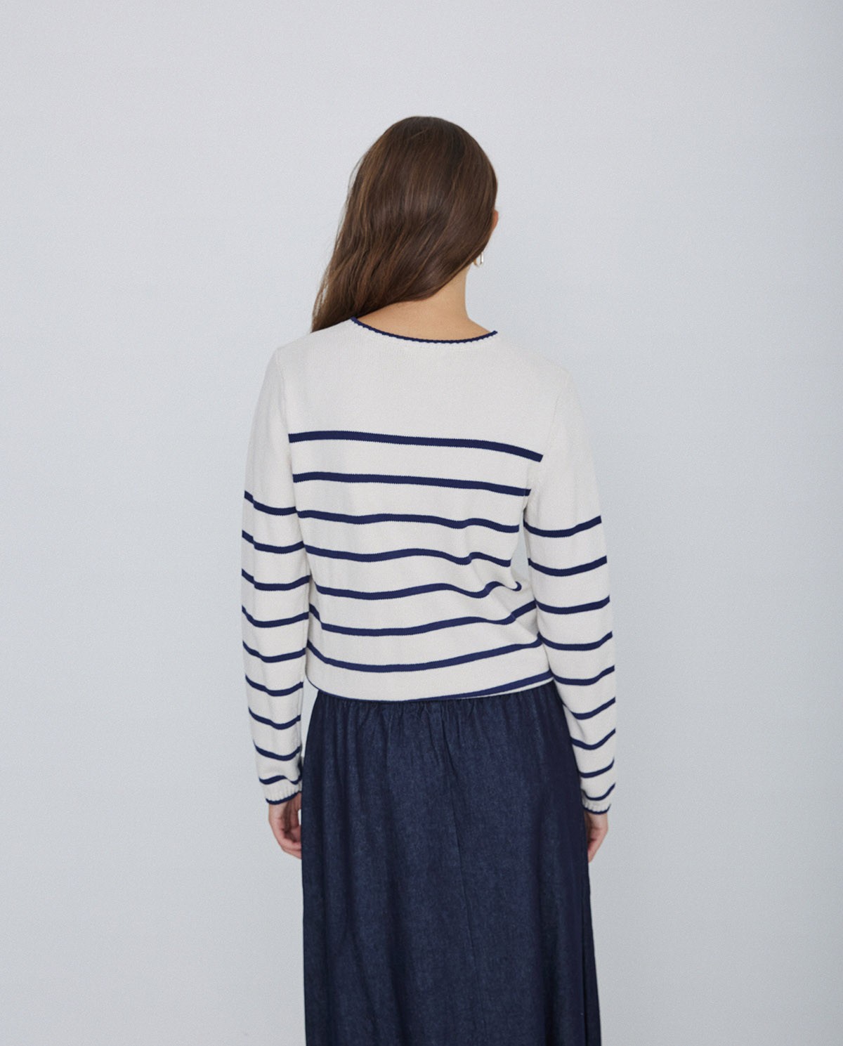 Samarreta estampat mariner blau fosc