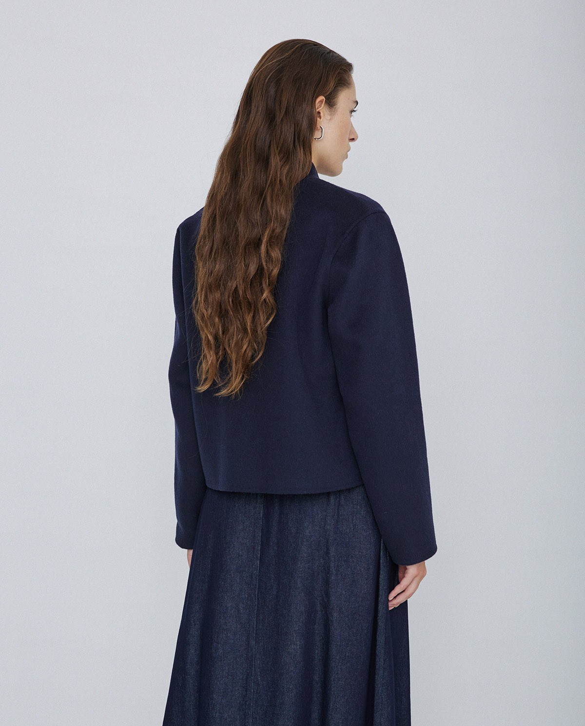 Handmade Coat With Wool navy 4