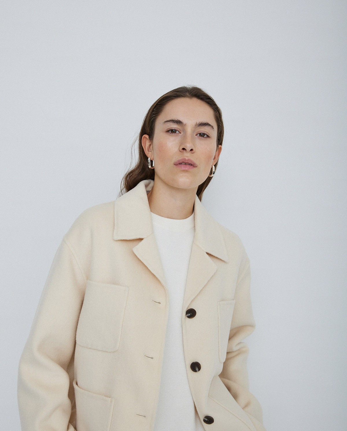 Coat Pockets ecru