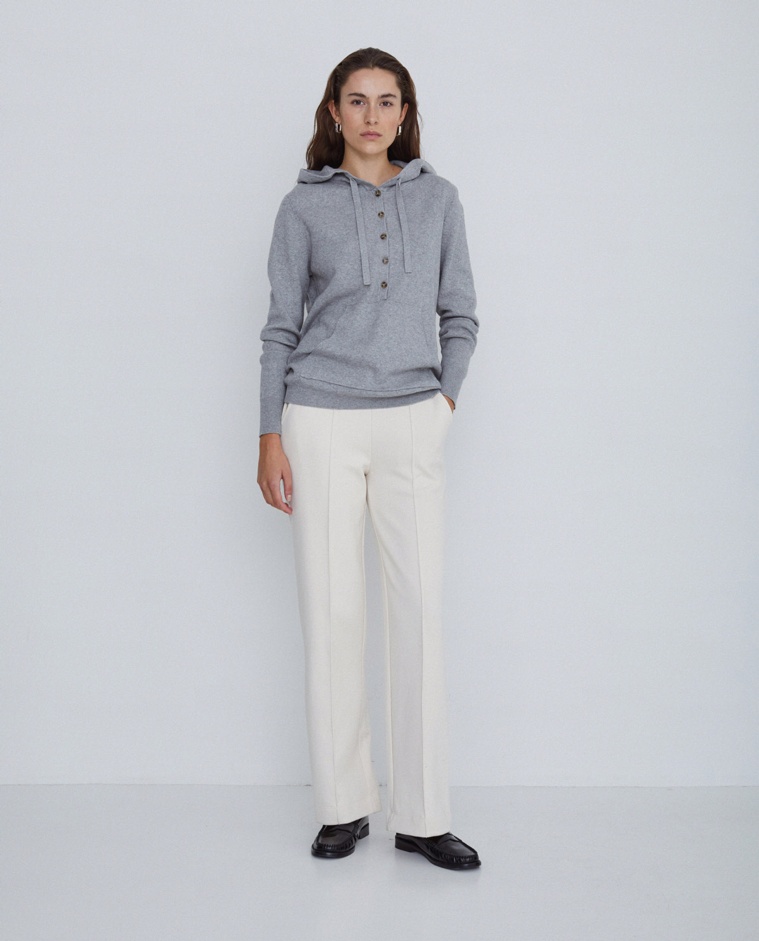 Pantalones de punto crudo