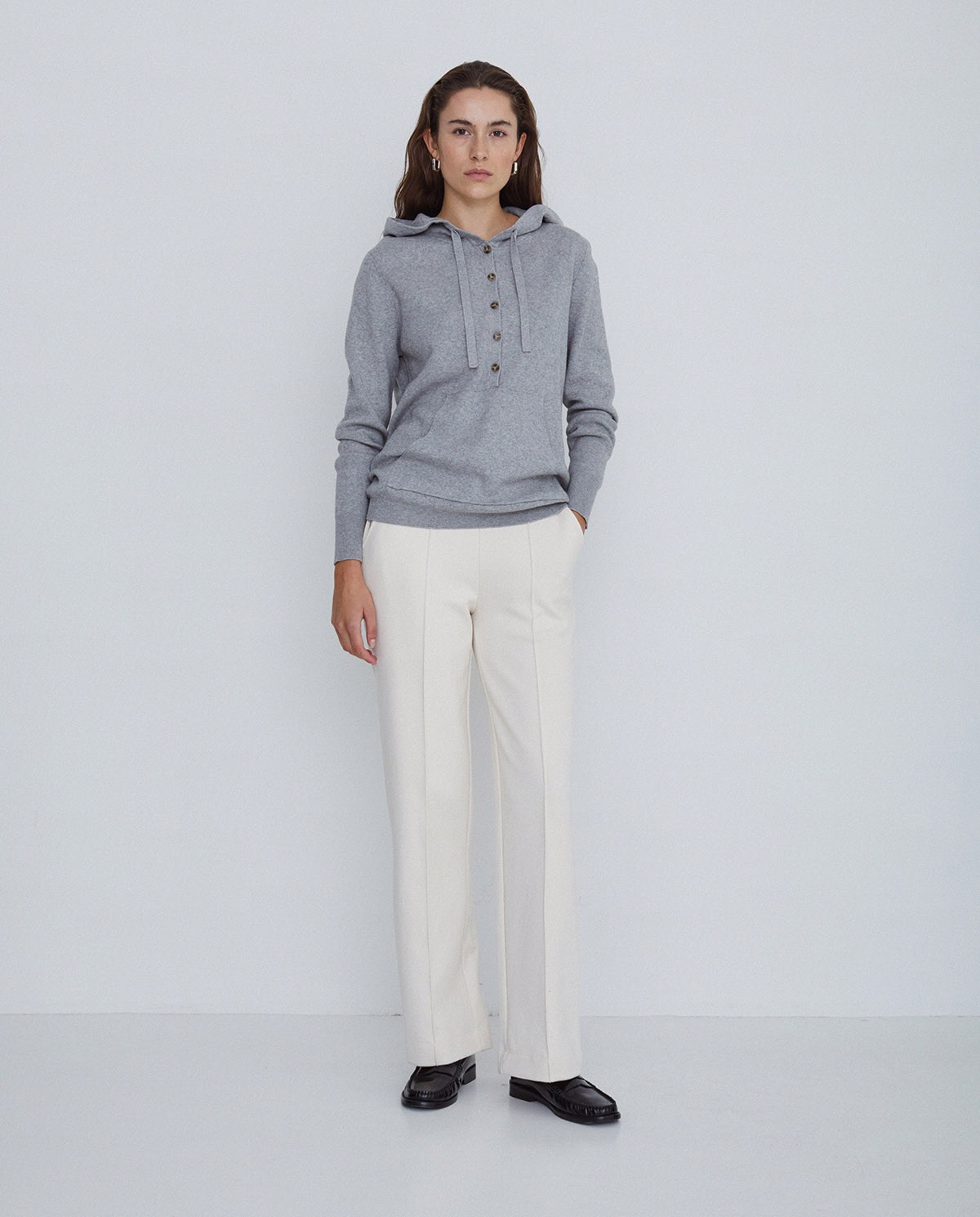 Jersey algodón orgánico capucha gris 3