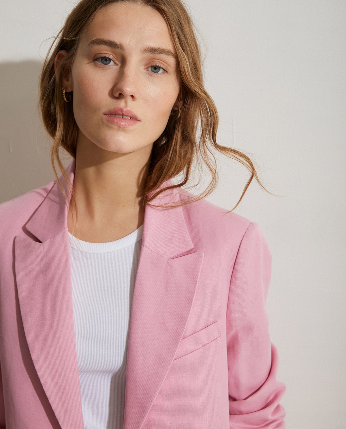 Linen suit coat Pink 1