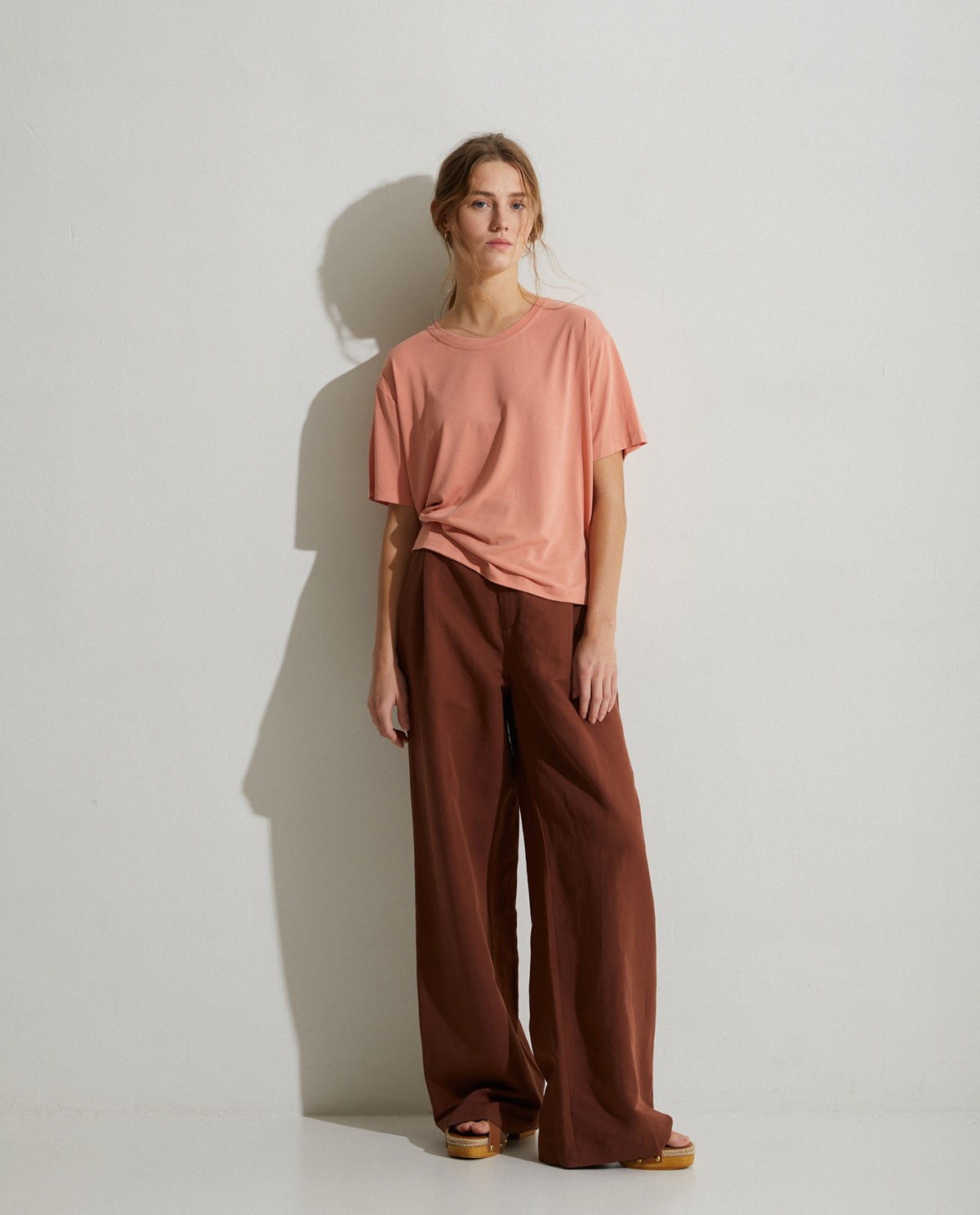 Flowy t-shirt Salmon