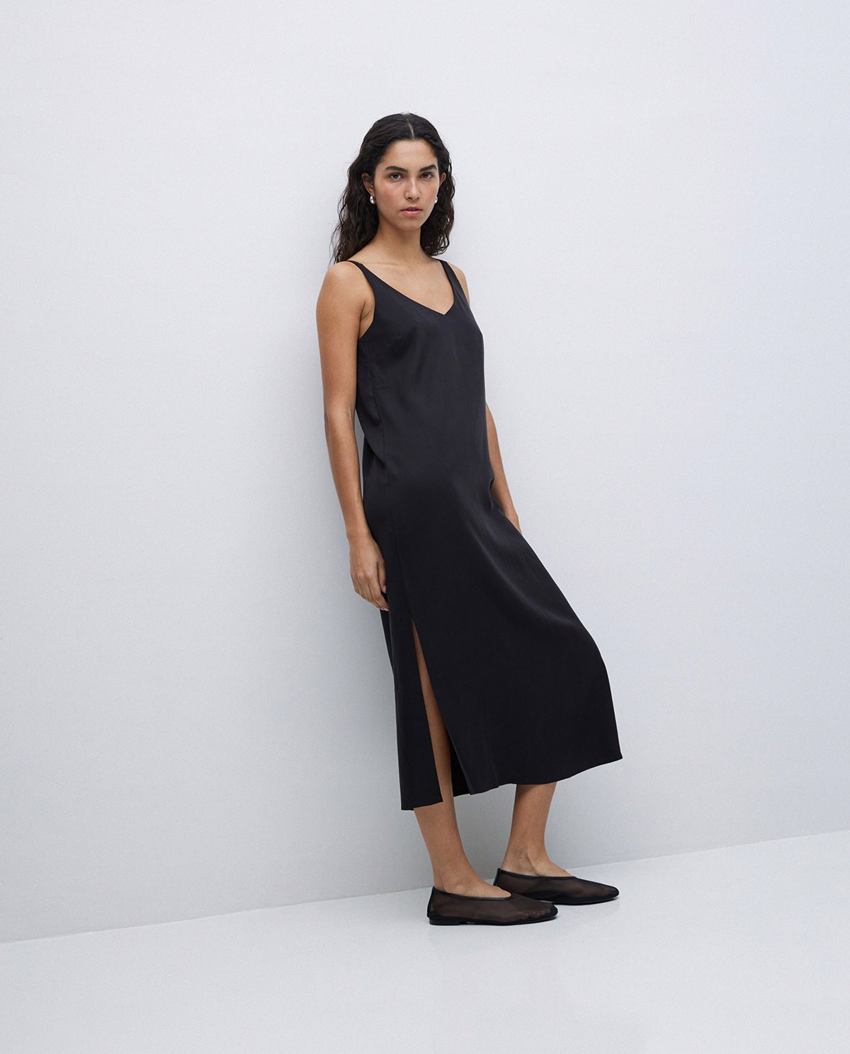 Vestit tencel en punta negre 3