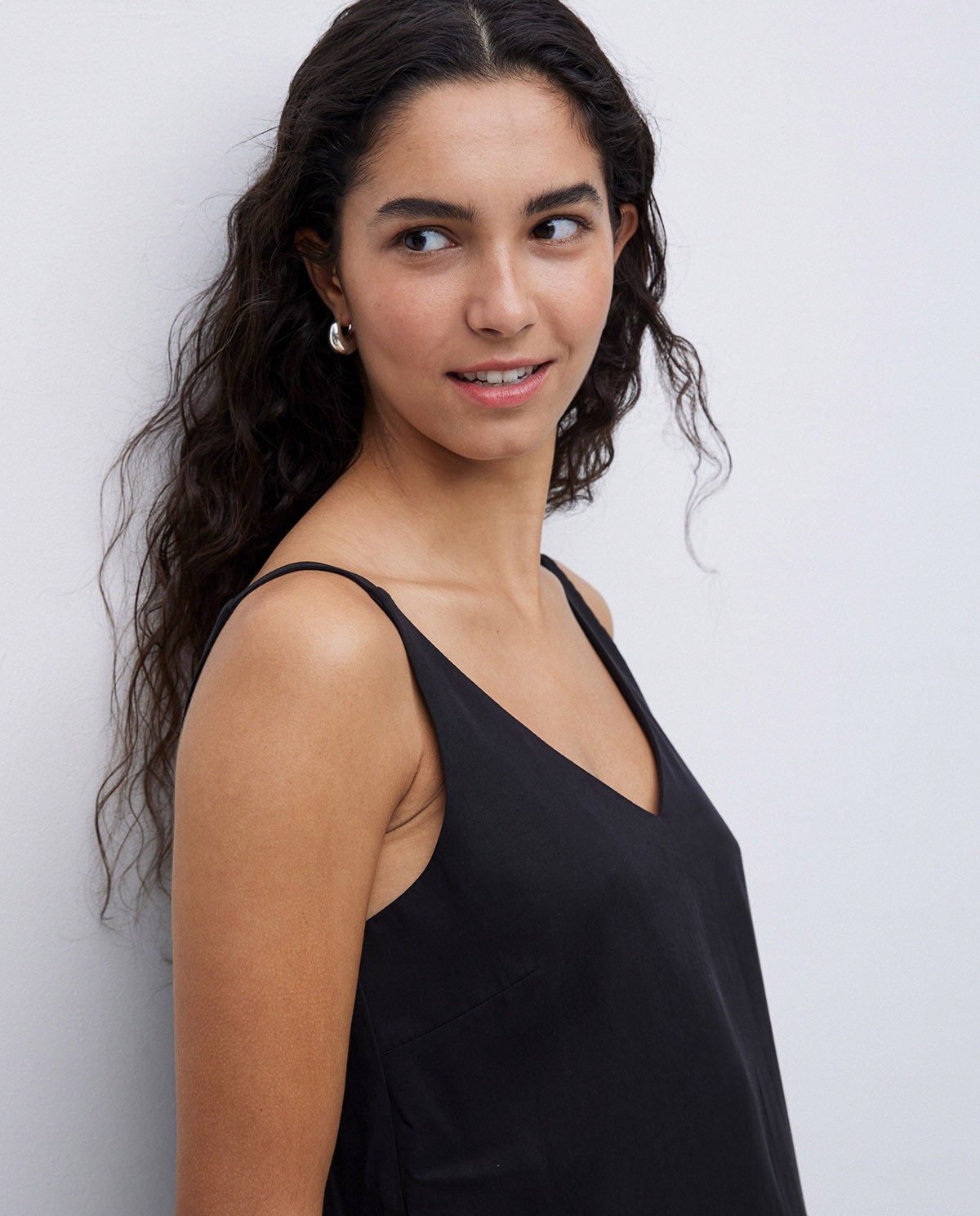 Vestit tencel en punta negre 1