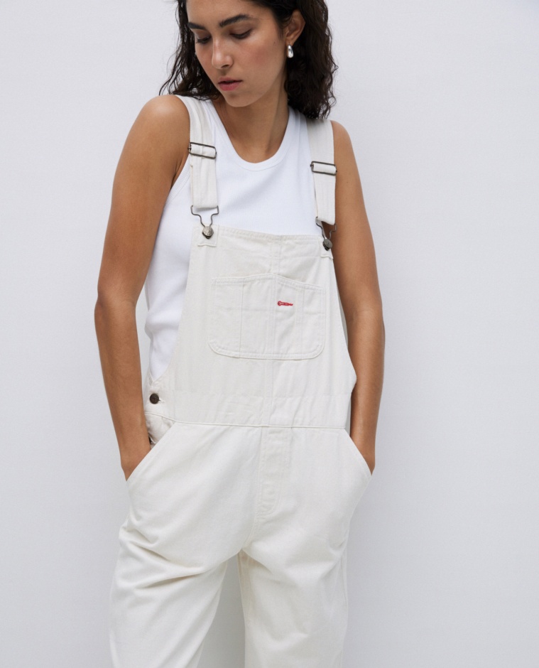 Peto denim crudo - Peto largo denim