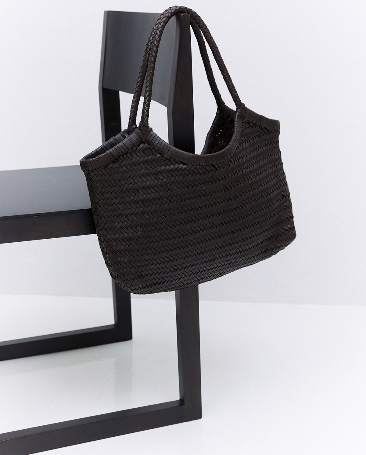 Chocolate handmade leather bag