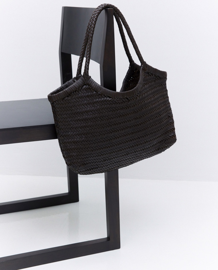 Chocolate handmade leather bag