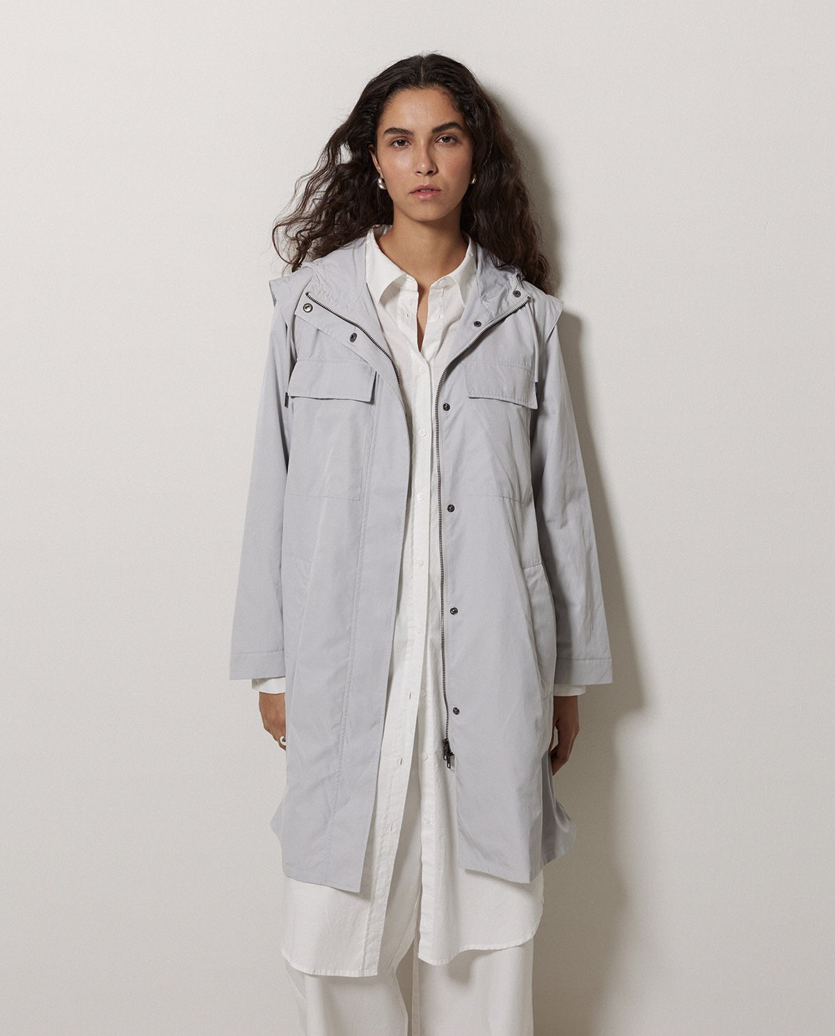 Grey hooded jacket 1