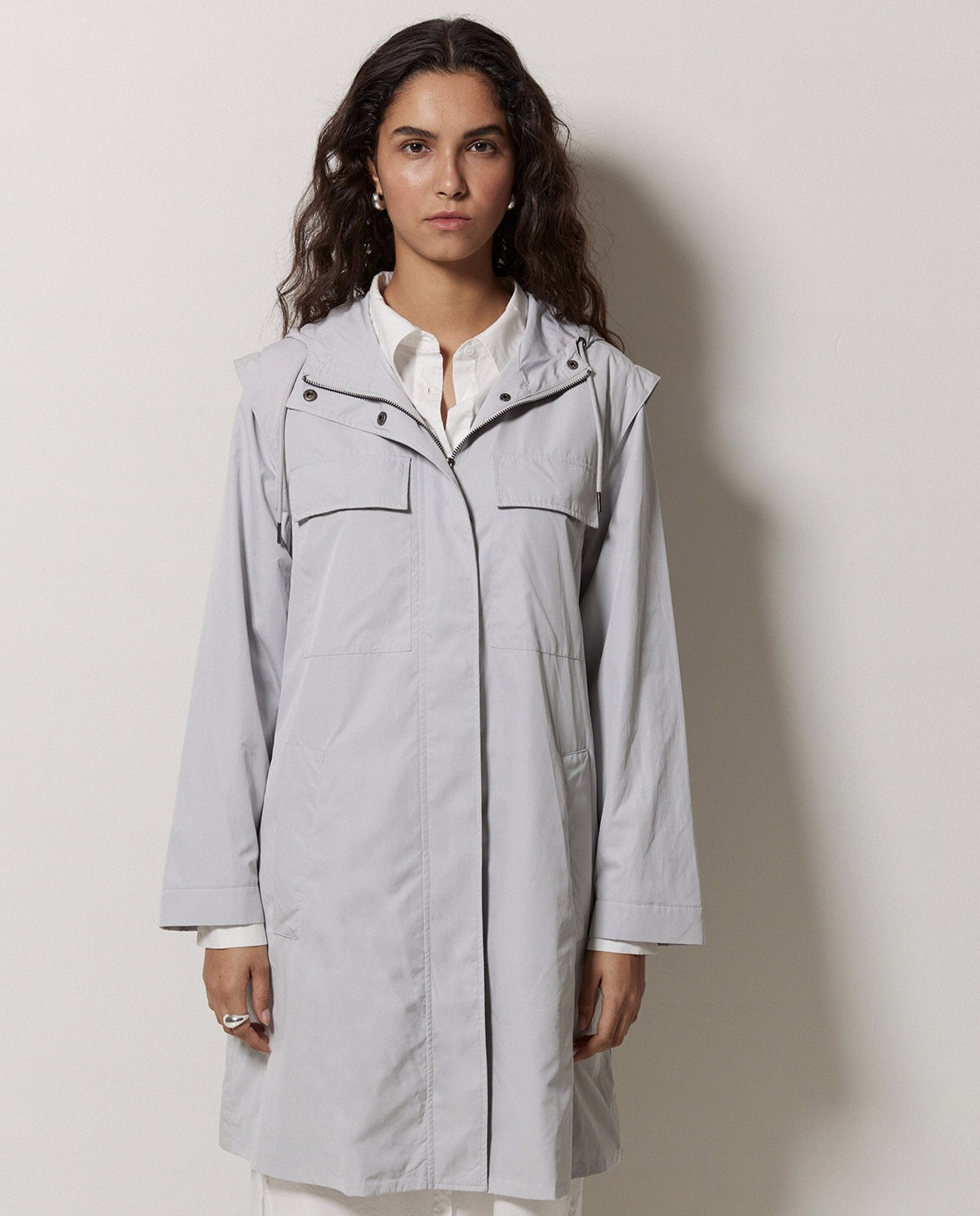Grey hooded jacket 5