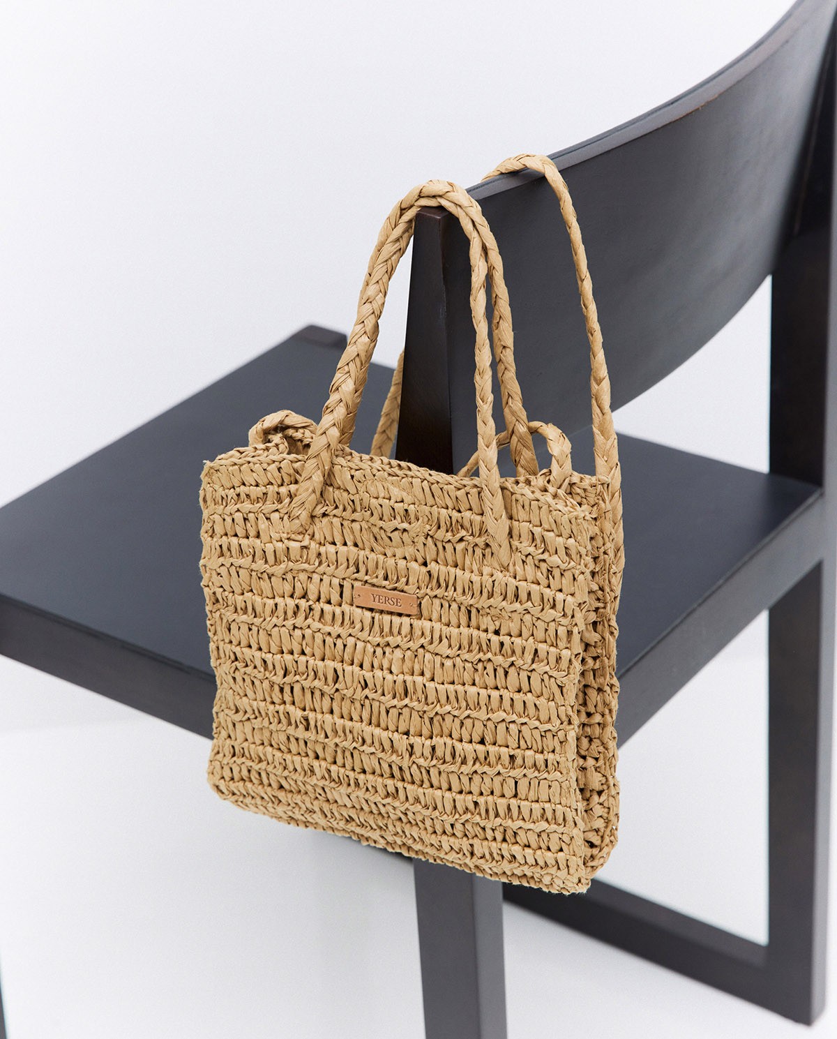 Natural raffia shoulder bag 2