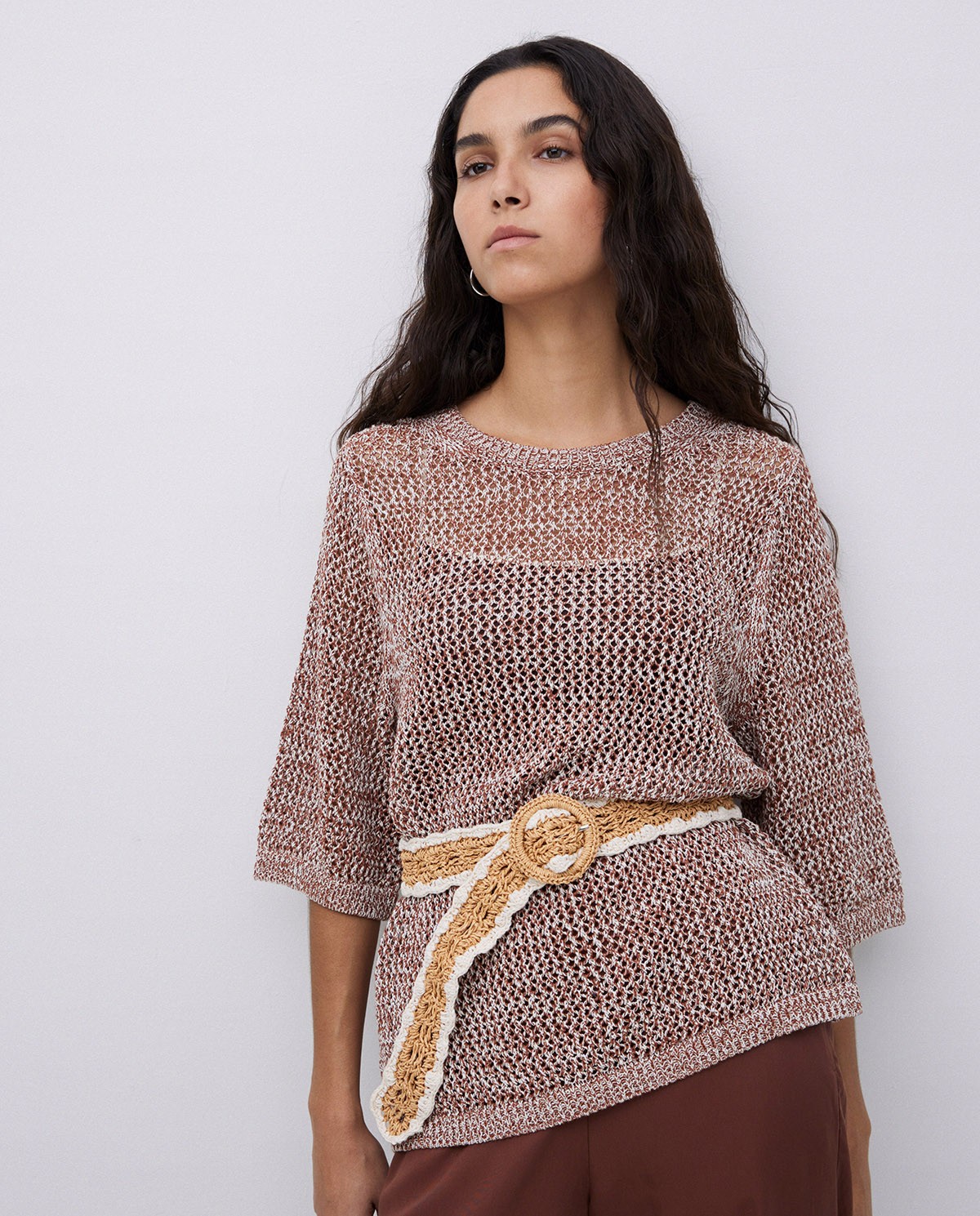 Jersey calado terracota 7