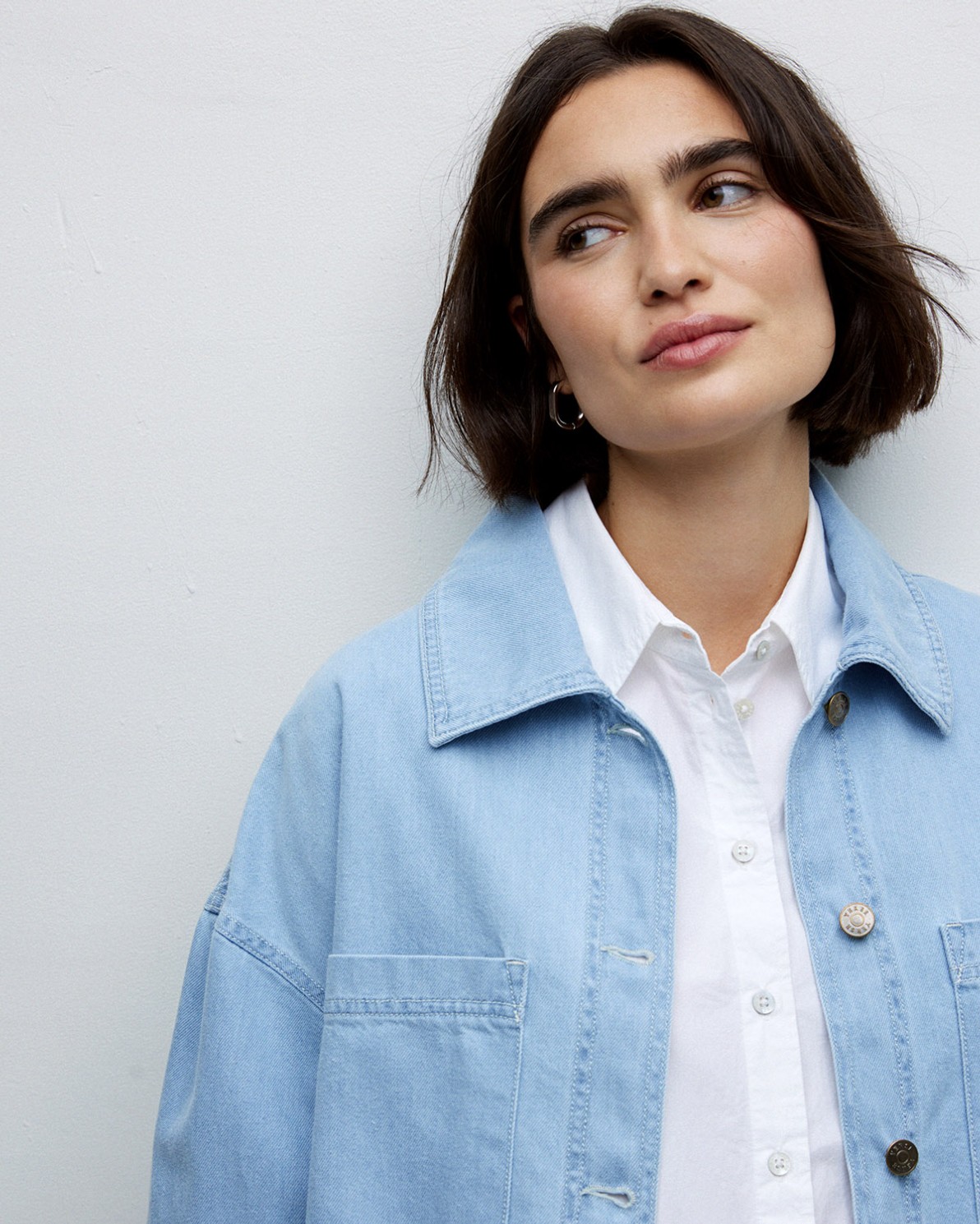 Jaqueta denim tencel blau 6