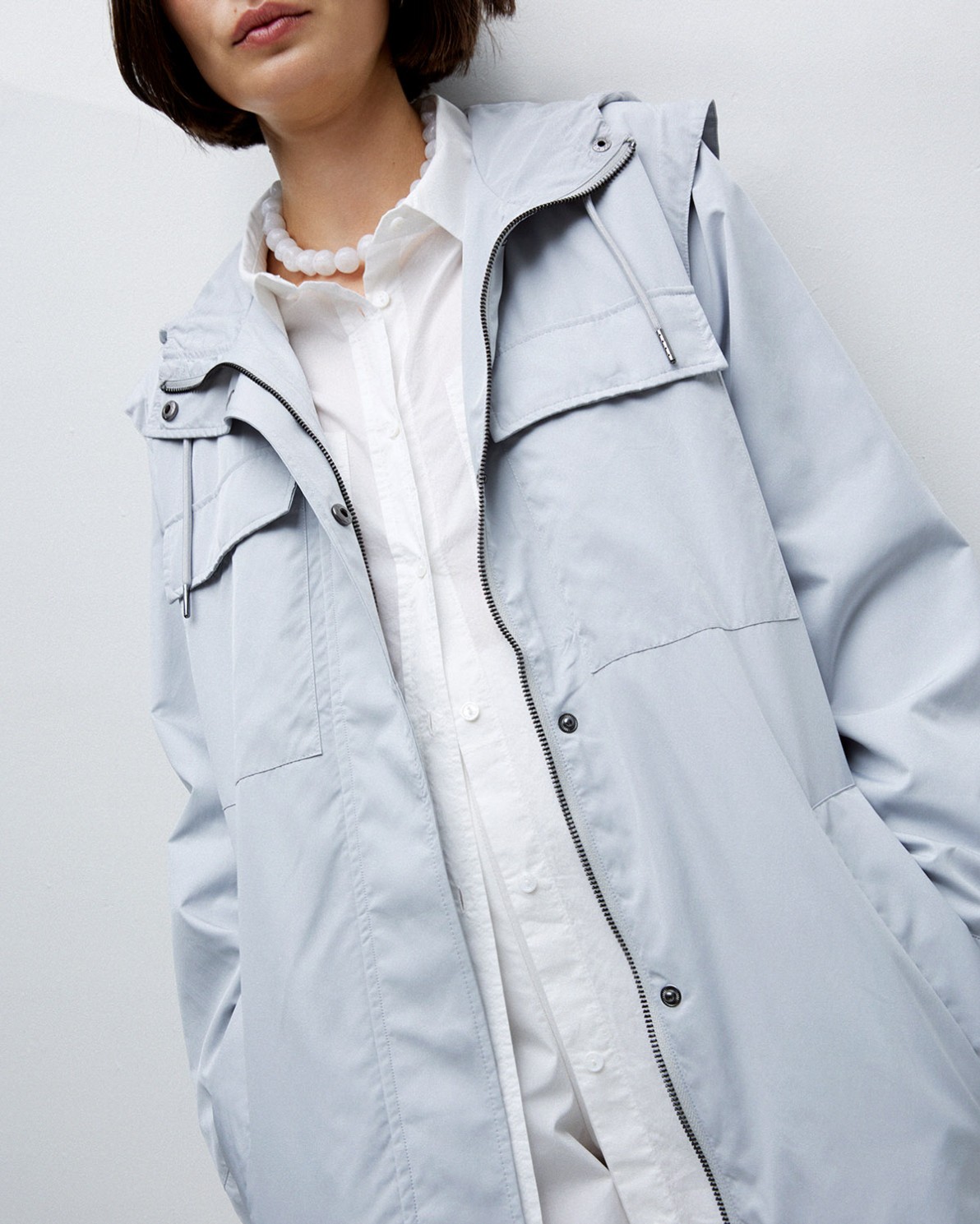 Grey hooded jacket 7