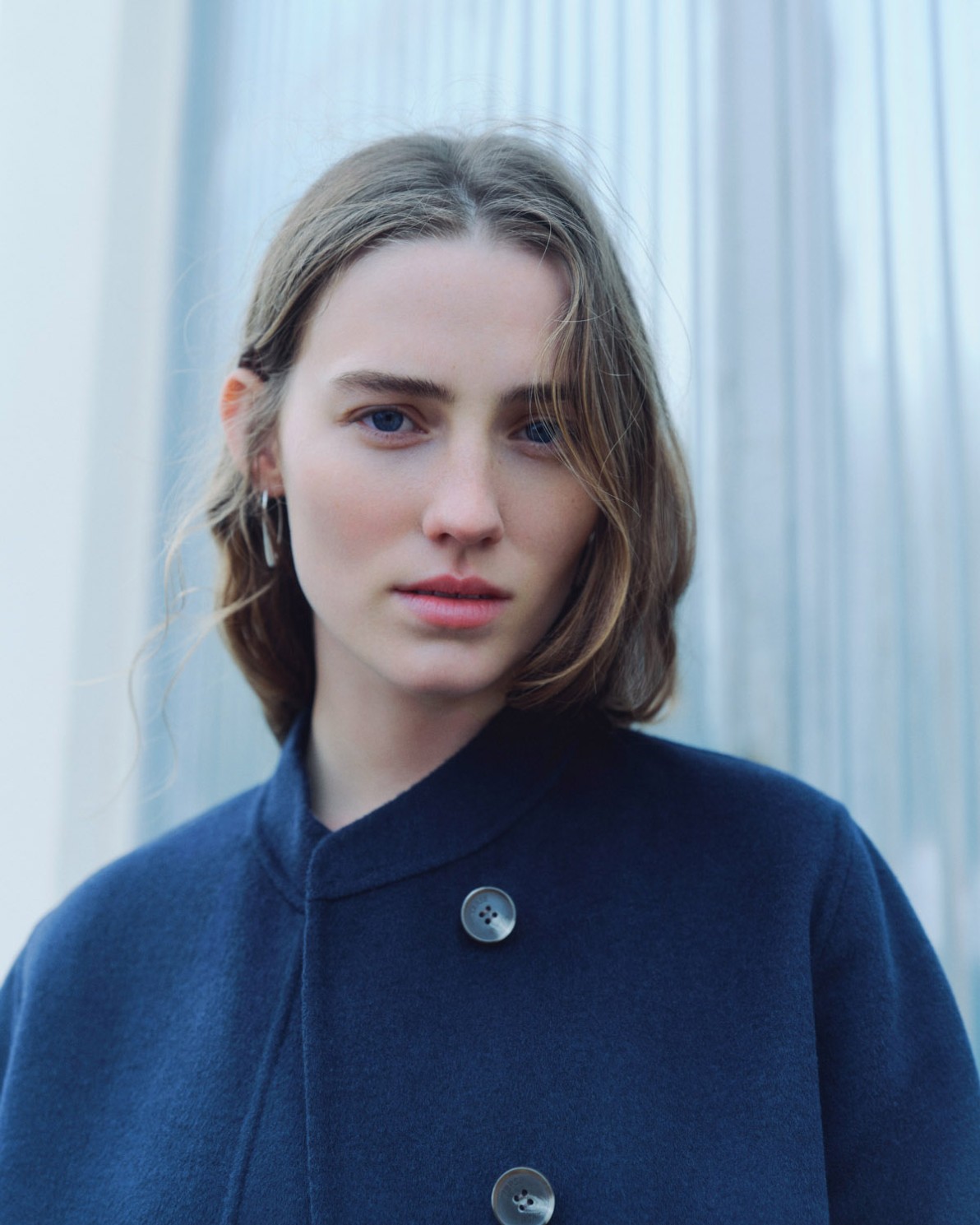 Handmade Coat With Wool navy 7