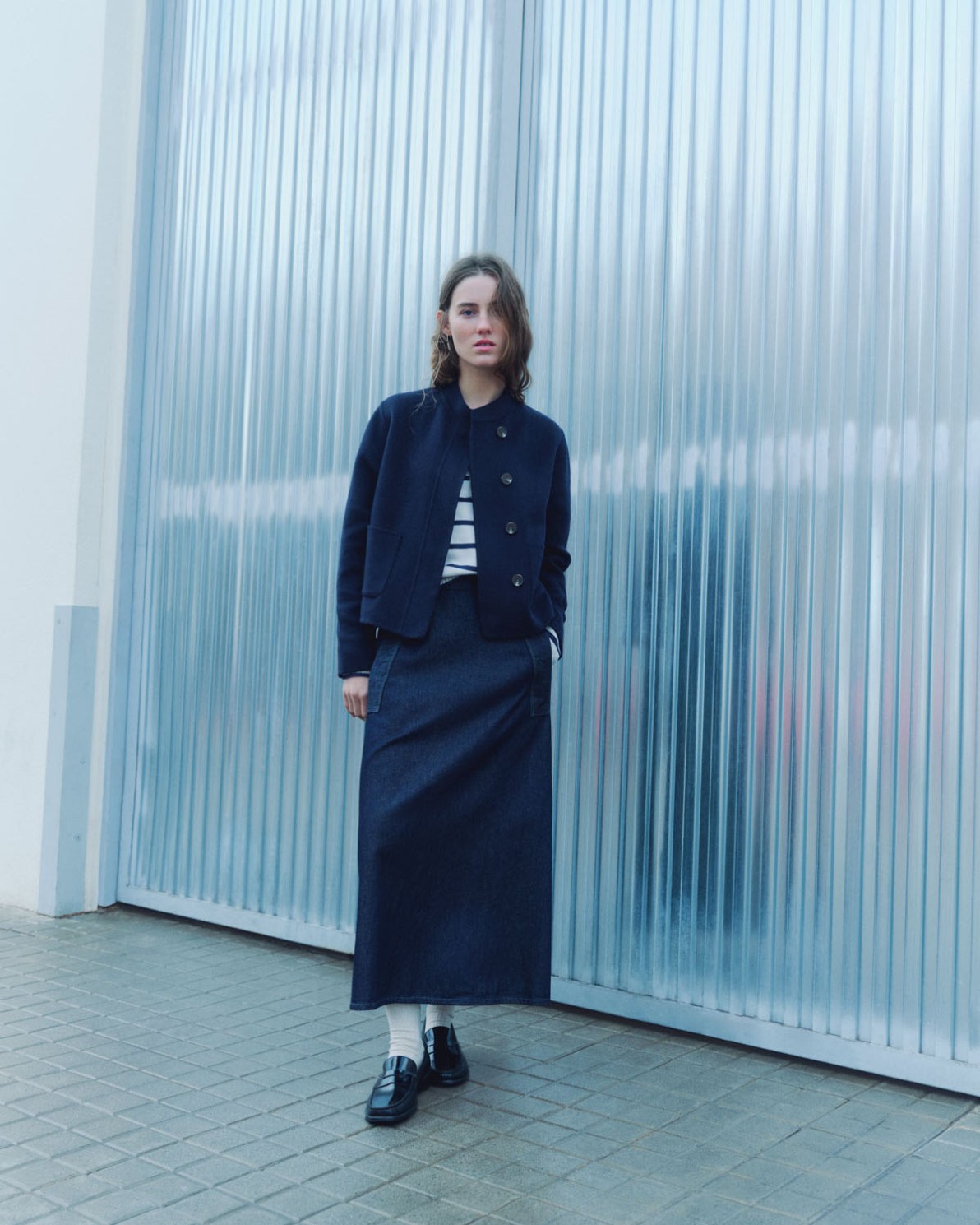 Handmade Coat With Wool navy 6