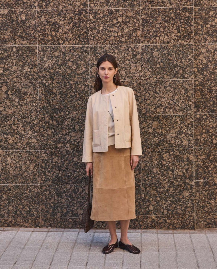 Faldilla midi pell d’ant|Yerse