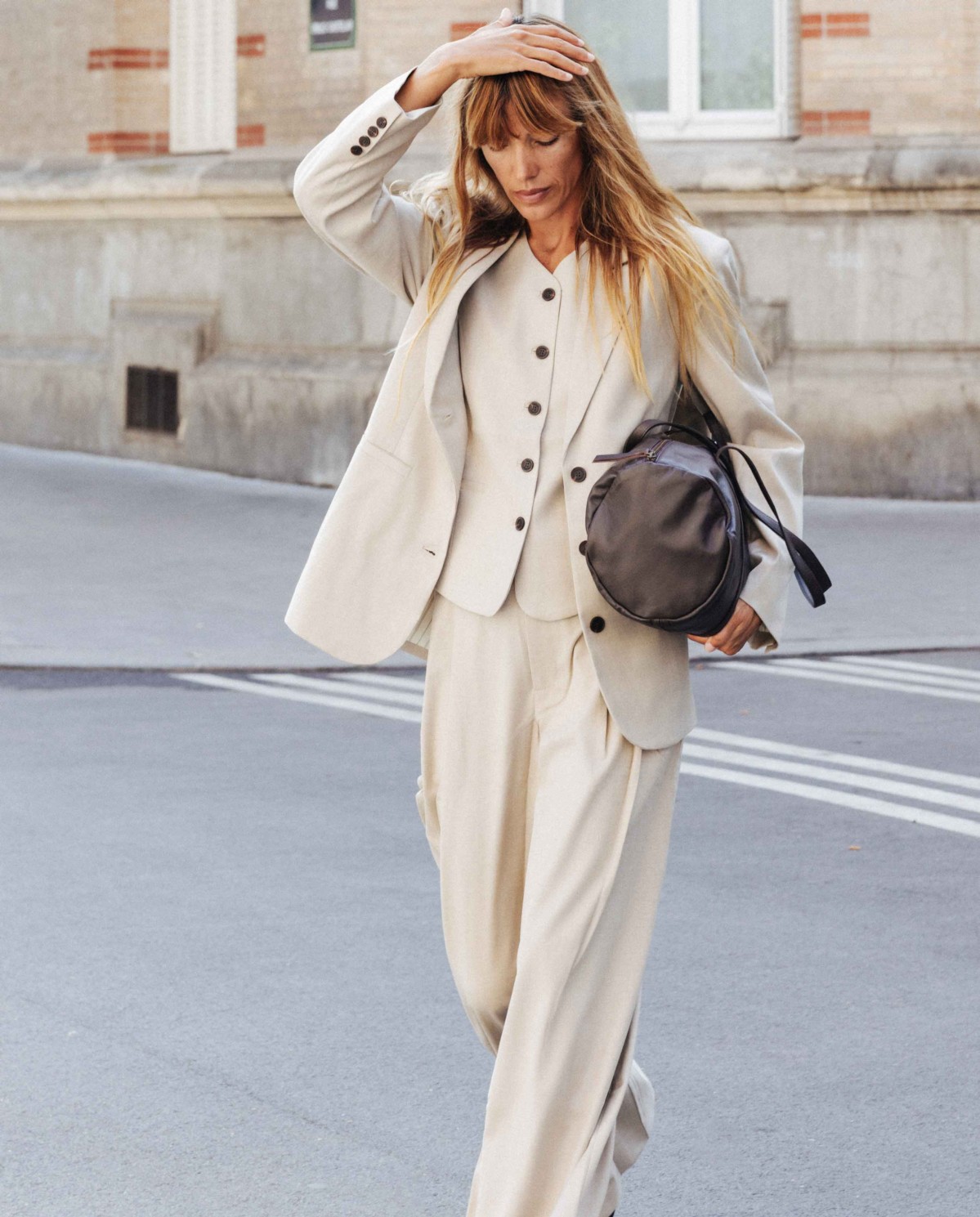 Americana de traje en beige 2