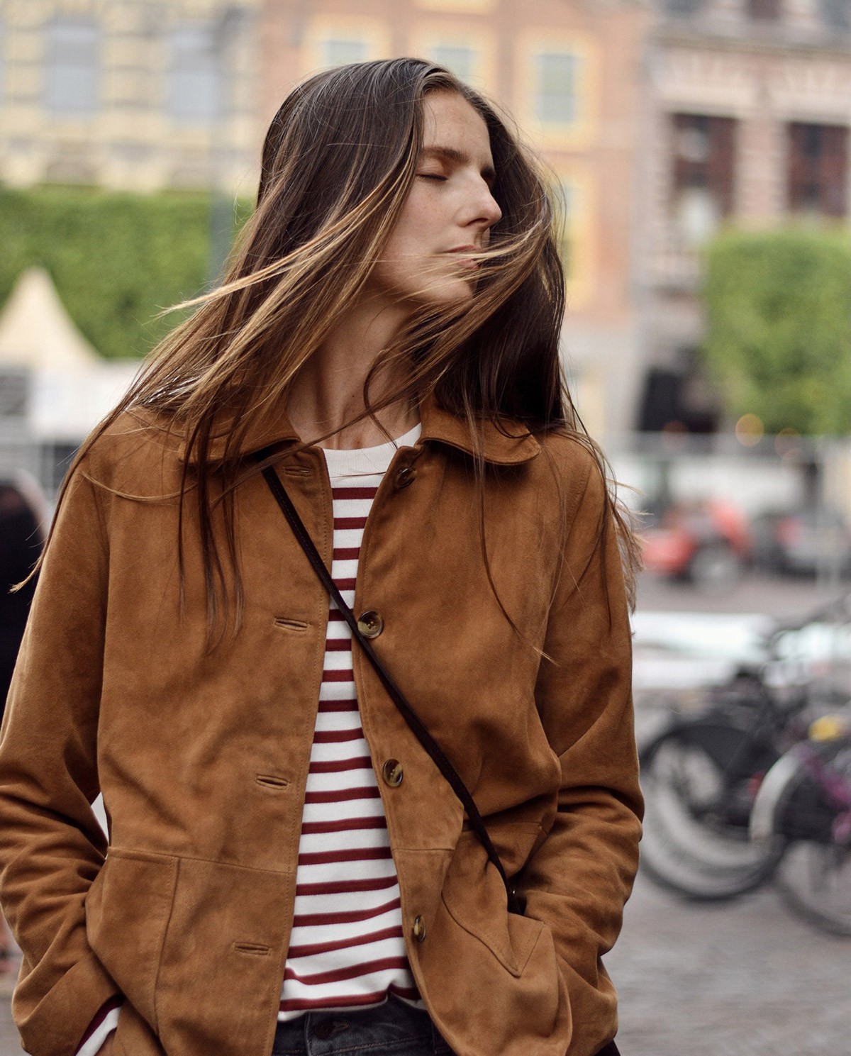 Chaqueta ante 100% piel marrón - Chaqueta realizada en piel 100%