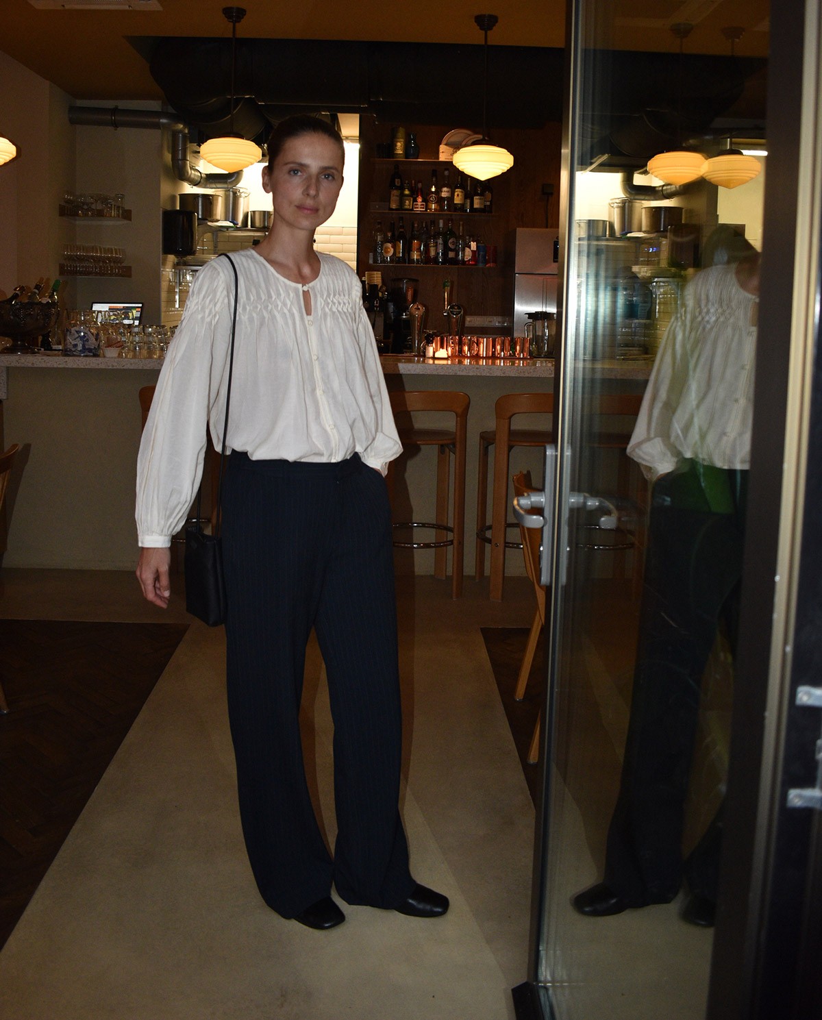 Raw cotton pleated detail blouse - Viscose and cotton blend blouse 1